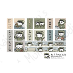 Habit Tracker Stickers for Hobonichi Weeks