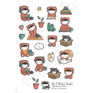 Revive January Monthly Stickers - Hobonichi (January)