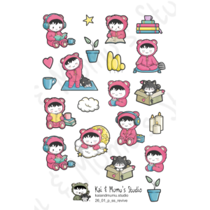 Revive January Monthly Stickers - Pride (Pansexual)